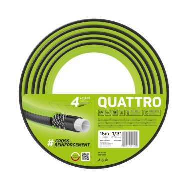 Wąż ogrodowy zbrojony QUATTRO 1/2" (15 m) - CELLFAST